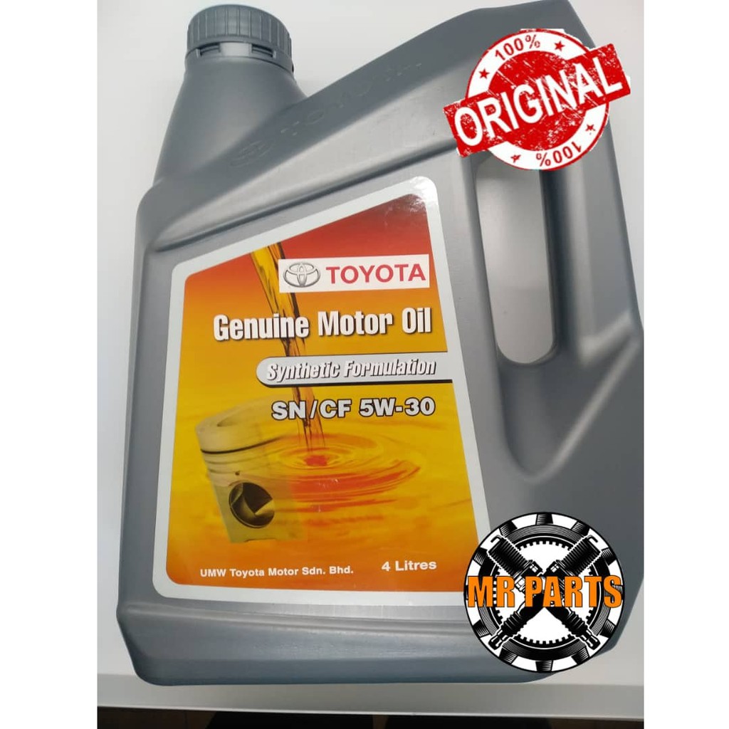 Toyota Semi Synthetic Motor Oil Cf 5 Sn 5w 30 4 Liters - Latest Toyota News