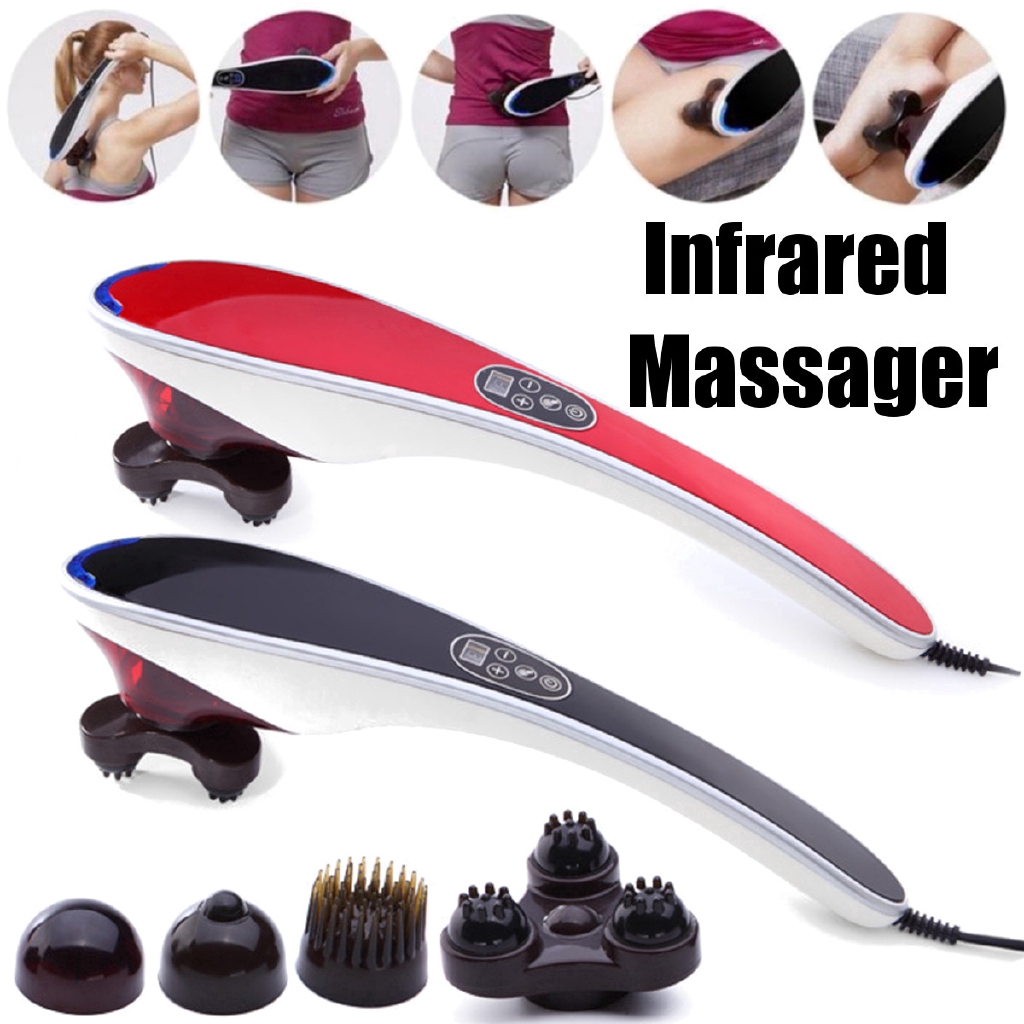 WIRED Handheld Massager Hand Held Body Massage Muscle Vibration Muscle Massager Body Massager Back Leg Massage