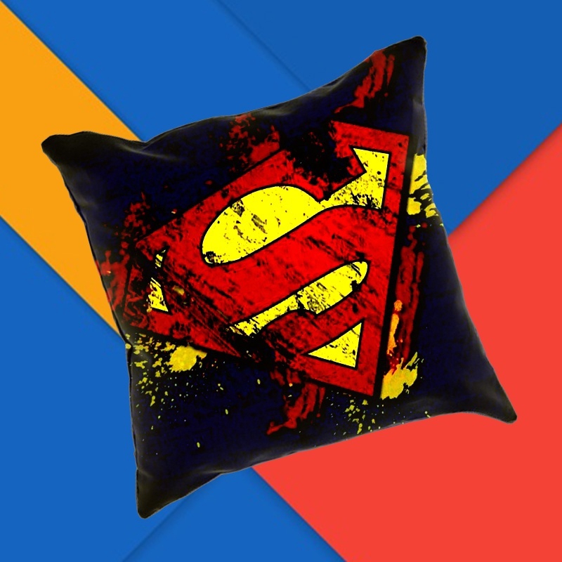 Superman Art Printed Pillowcase Bed Sofa Throw Pillow Case Bedroom