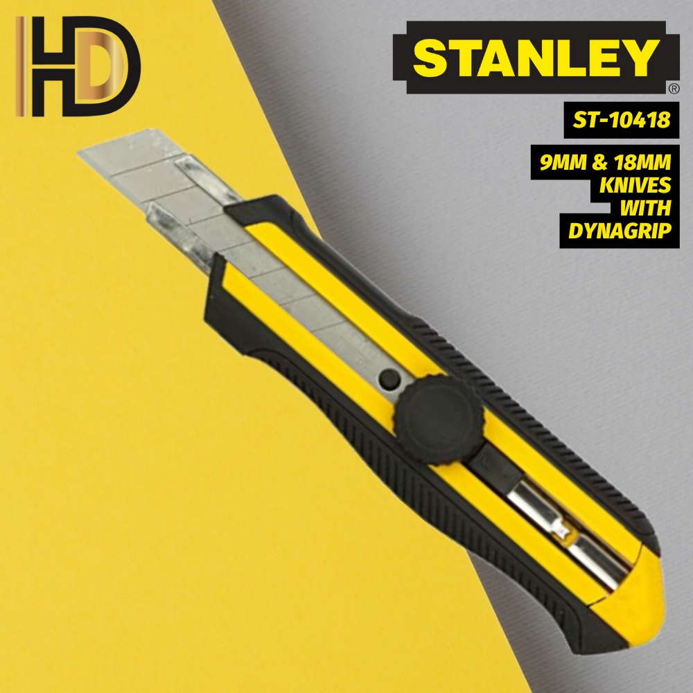 STANLEY DYNAGRIP 18MM Snap Off Knife / STANLEY 10-418 DYNAGRIP 18MM ...