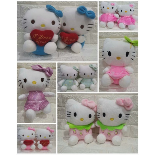 Hello Kitty Cute Soft Toys Banquet Gift Doll Patung machine dolls(20cm /25cm/30cm)