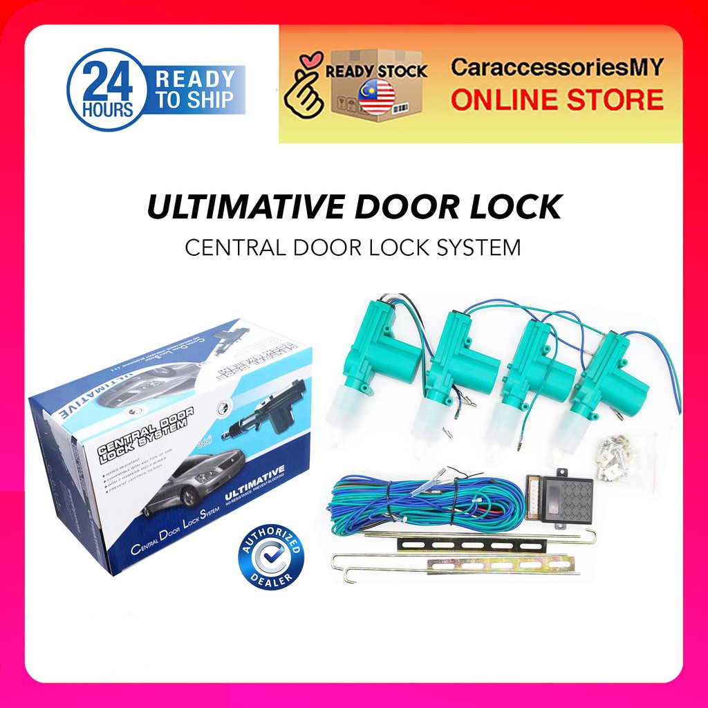 car central lock set ULTIMATIVE Full High Quality Central Door Lock Universal car keyless entry 4 door remote kit