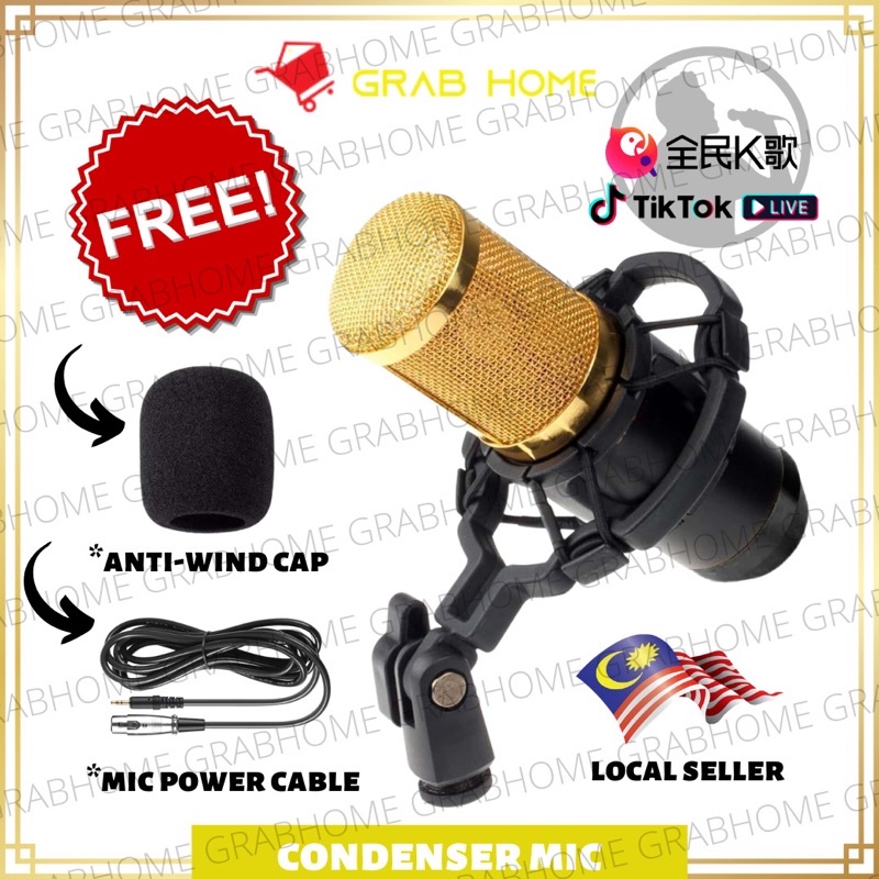 Professional Sound Dynamic Mic Studio Recording Condensor Microphone ...