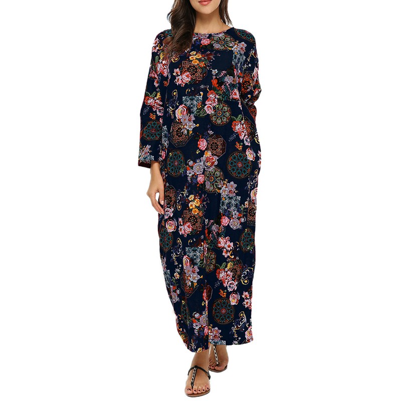 ZANZEA Women's Maxi Long Dress Plus Size | Shopee Malaysia