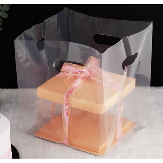 #READY STOCK#CAKE BOX PLASTIC BAG( 10 INCH )#PLASTIK BEG KOTAK KEK# ...