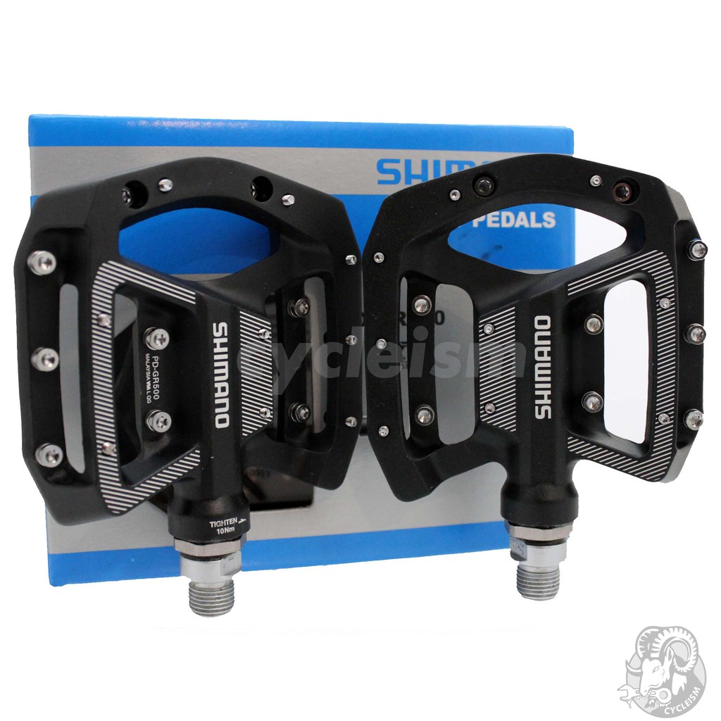 shimano gr500 flat mtb pedals