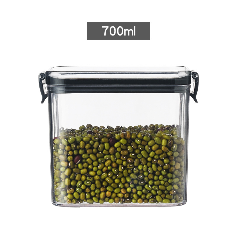 shopee: Food Storage Container Plastic Kitchen Refrigerator Noodle Box Multigrain Tank Transparent Sealed Cans - SEKO HL052 (0:1:SIZE :700ML;:::)