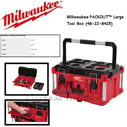 Milwaukee PACKOUT™ Large Tool Box (48-22-8425) | Shopee Malaysia