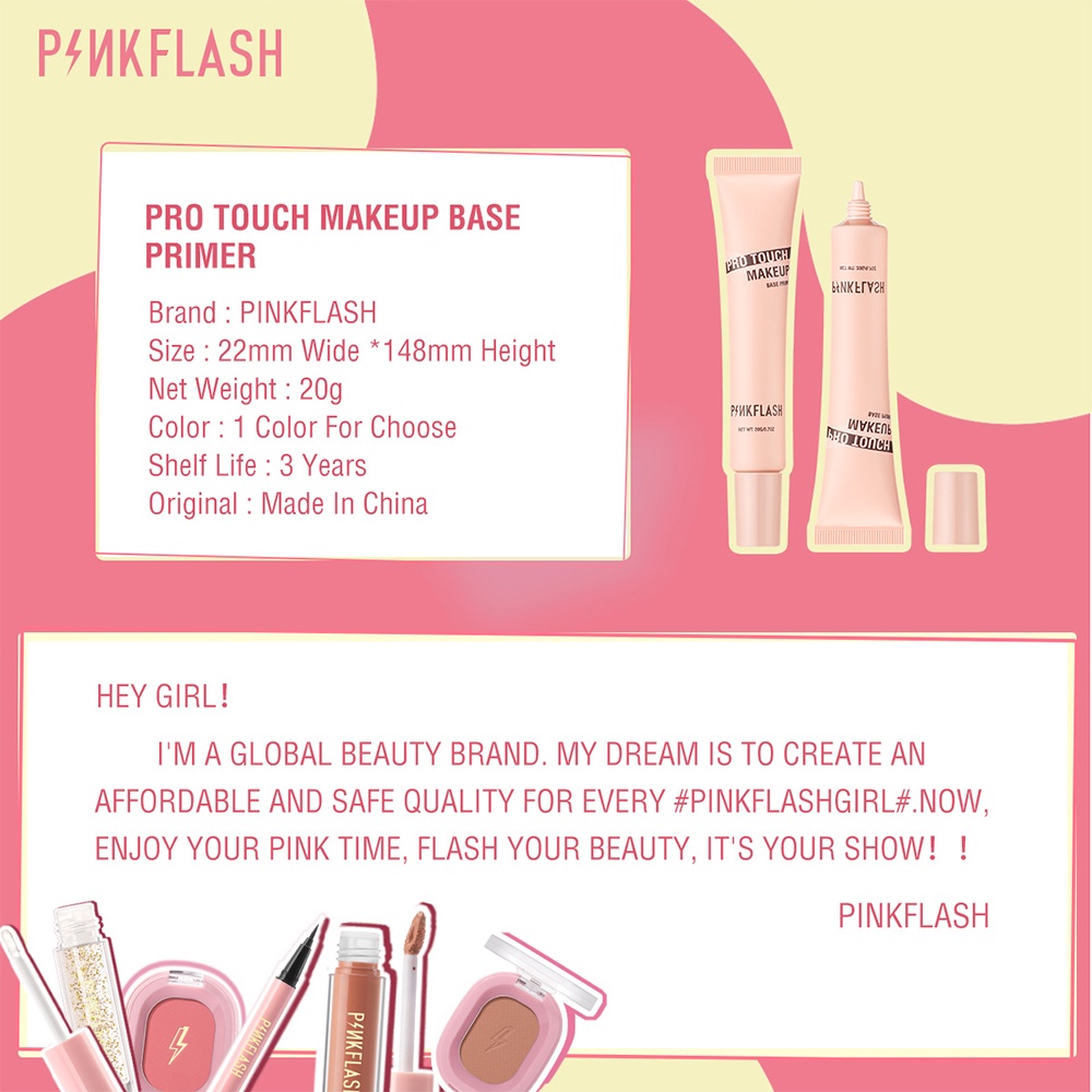 PINKFLASH Pro Touch Makeup Base Primer - F12 1e0004ad6b0f87c69519a8b40f36f84d