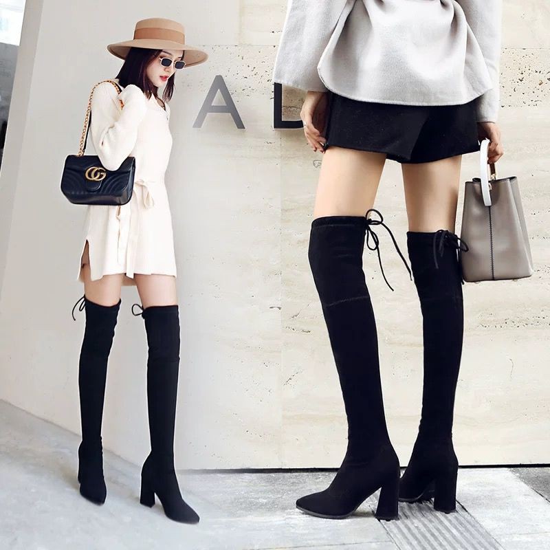 skinny leg over the knee boots