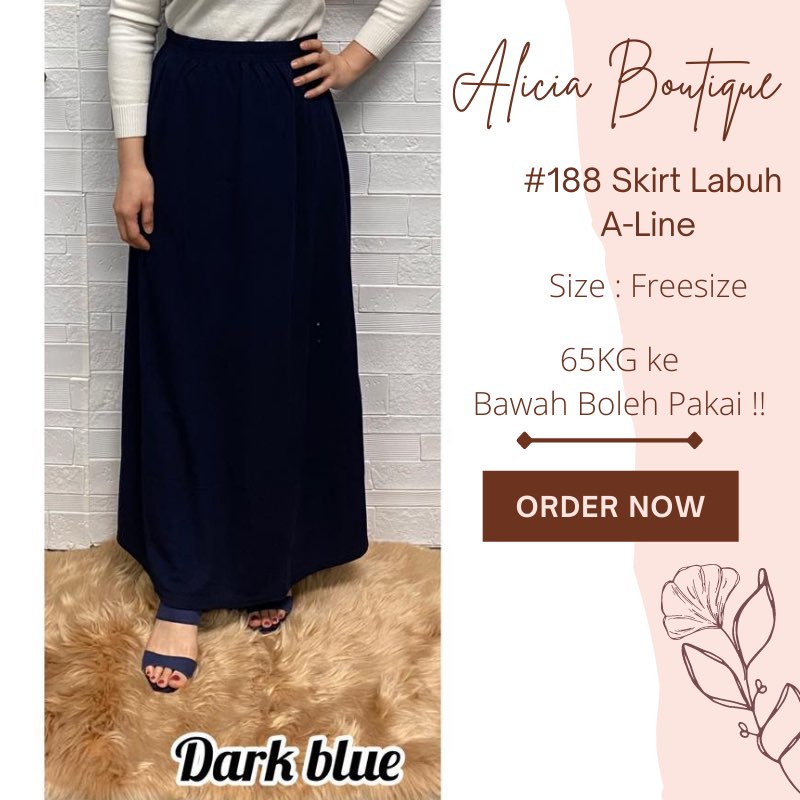 Skirt Labuh Muslimah ( Kain Laici ) #188 Skirt Labuh A-Line Women Skirt ...