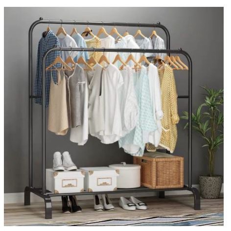 Drying Rack Heavy Duty Double Pole 110cm Ampaian Gantung Baju Tahan ...