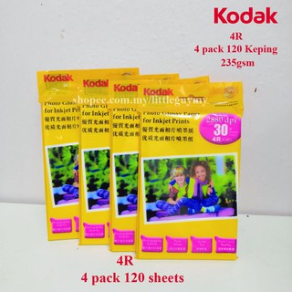 Kodak 4R Glossy Photo Paper 230gsm-120 sheets