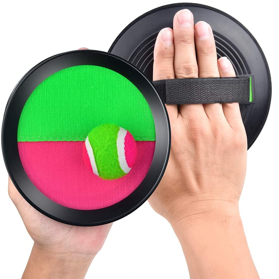 Velcro ball set Palm sticking target racket throwing and catching racket  sucker ball Parent-child outdoor sports | Shopee Malaysia