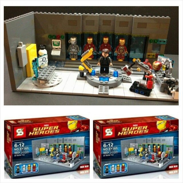 lego sy305 iron man laboratory