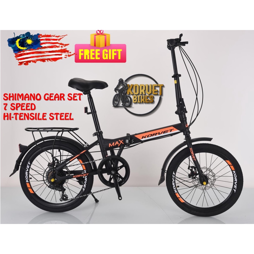 Basikal lipat siap pasang folding bike bicycle mountain bike shimano
