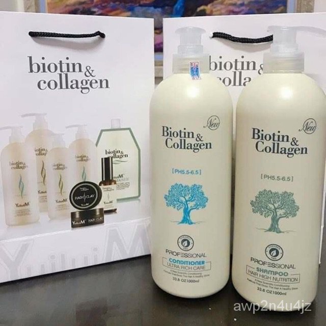 Biotin Collagen White Shampoo 500ml-1000ml | Reduce Hair Loss, Stimulates  Hair Growth, Restores Dry Hair | Genuine Product xAVw | Shopee Malaysia