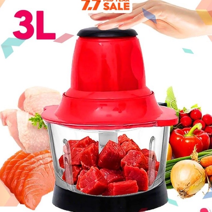 《   》 XL Electric Meat Chopper Slicer Mincer Mixer Processor Food Vegetable Pengisar Makanan Daging  绞肉菜机