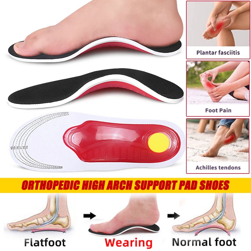 Orthopedic High Arch Support Insoles Shoes for Heel Pain Relief Pad