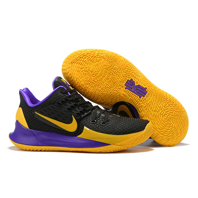 kyrie purple and yellow shoes
