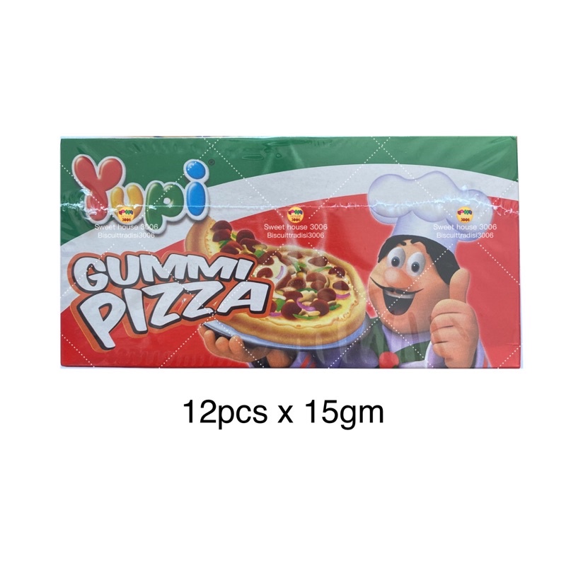 Yupi 12’s x 15gm Pizza Gummy Candy Gula Gummi Pizza 火爆零食 Sweet House 3006