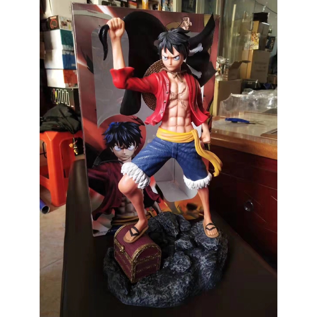 Anime One Piece 1 4 Scale Monkey D Luffy Pvc Action Figure Model Toy Big Size Shopee Malaysia