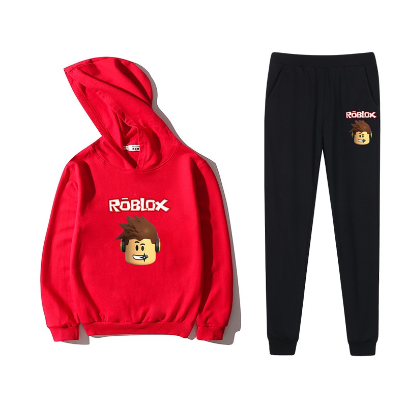 Children Sets Roblox Boys Clothes Long Sleeve Hoodie Pants Kids Suit 2pc Costumes Cotton N1 Shopee Malaysia - roblox spider man far from home pants