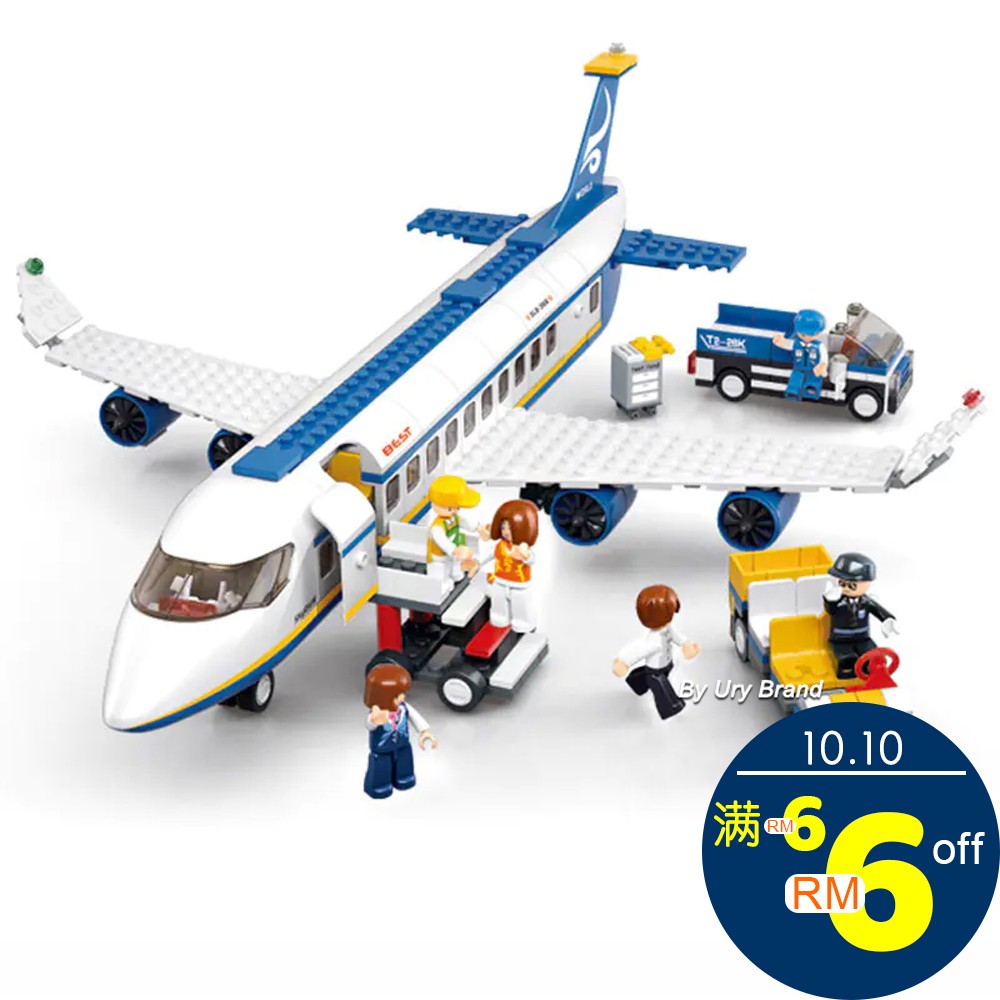 lego white plane