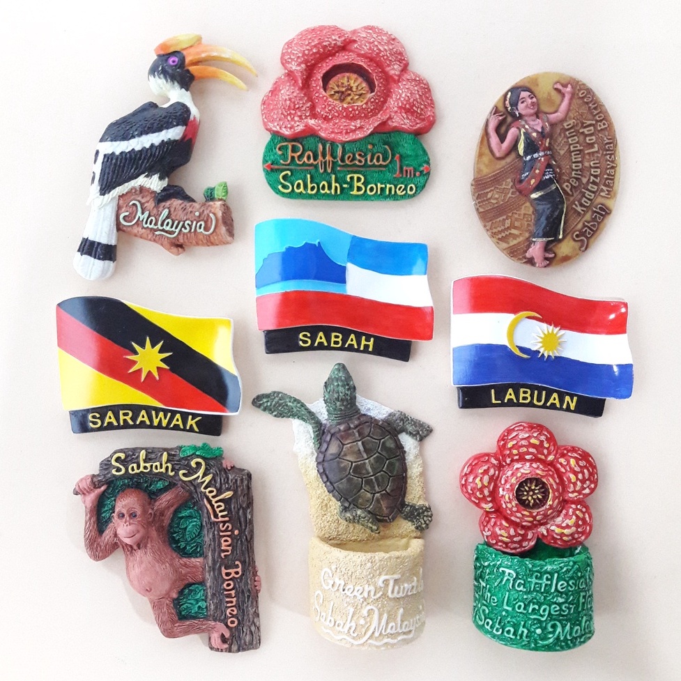 fridge magnet Sabah , Sarawak and Labuan