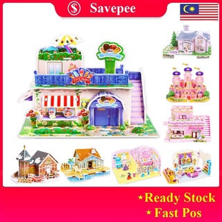 Savepee🎁(Small) 3D DIY Puzzle Castle House Toys Early Learning