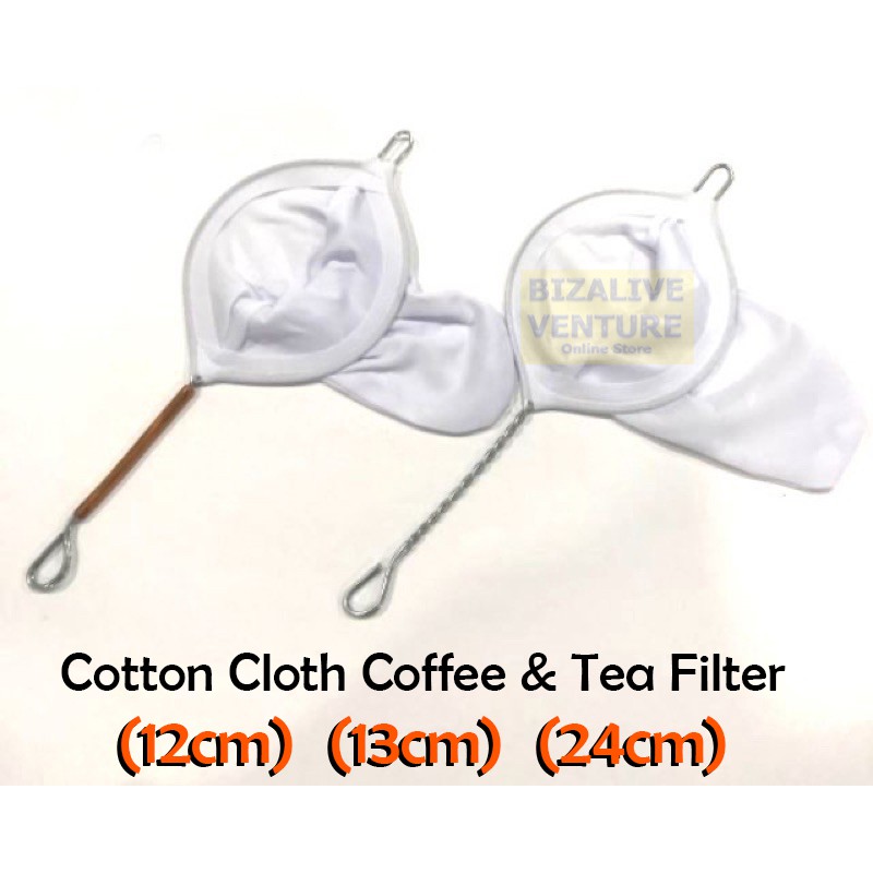 Cotton Cloth Coffee & Tea Filter | Coffee Filter | Coffee Cloth Filter | Penapis Kopi Teh Santan Soya | Tapis Kain