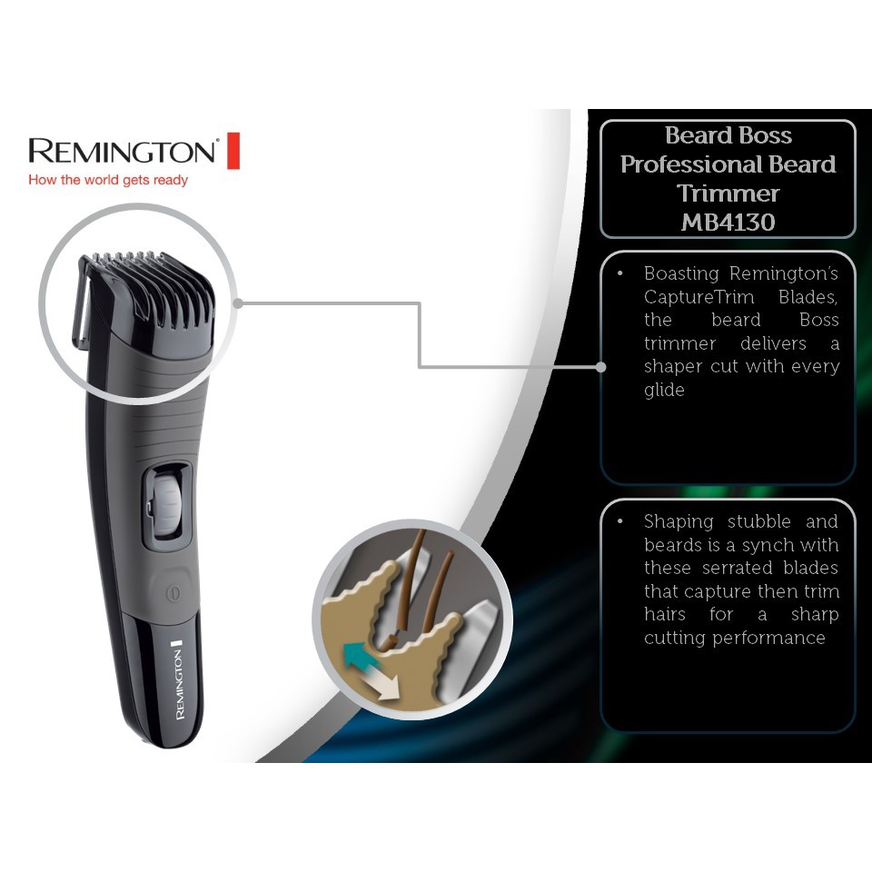 remington beard trimmer settings