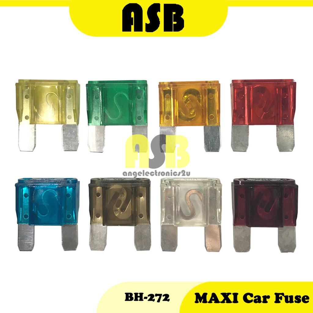 (1pc) Maxi Car Fuse BH-272 ( 20 A / 30 A / 40 A / 50 A / 60 A / 70 A ...