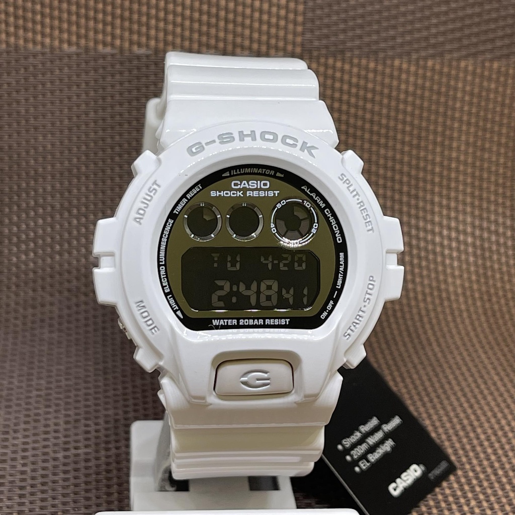 Casio DW-6900NB-7D G-Shock Standard Digital Men's White Resin Strap ...