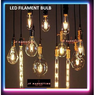 LED Edison Bulb 4W 8W ST64 G125 G95 G45 A60 T300 E27 LED Filament Bulb/Vintage Light Bulb(Warm White) DIMMABLE & NON DIM