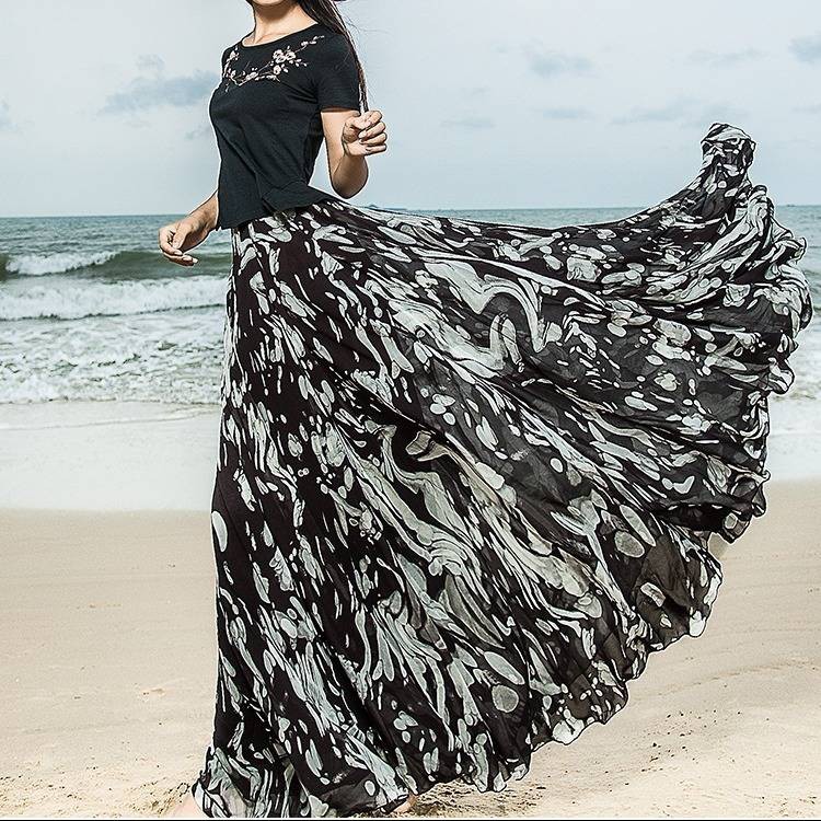 gauze beach skirt