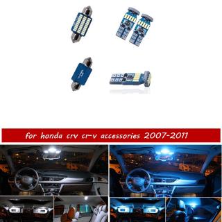 4pcs X Free Shipping Error Free Led Interior Light Kit Package For Honda Crv Cr V Accessories 2007 2011