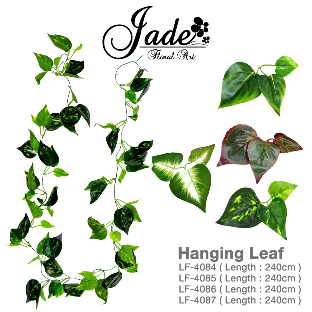 ARTIFICIAL LEAF / DAUN JURAI / GREEN LEAVES / GARLANDS HANGING LEAF