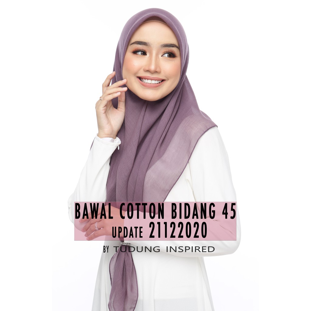 [🔥READY STOCK 🔥] TUDUNG BAWAL BIDANG 45 COTTON | Shopee Malaysia