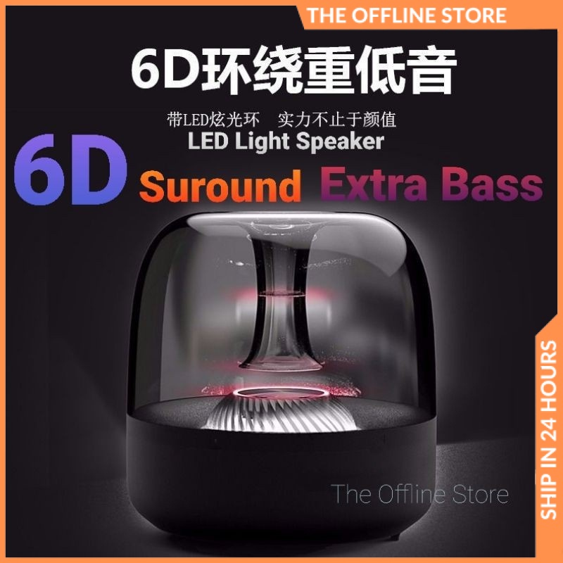 D23 Extra Bass Wireless Bluetooth Speaker Mini Speaker Smart LED Stereo Rechargeable Speaker Sepeaker Kecil