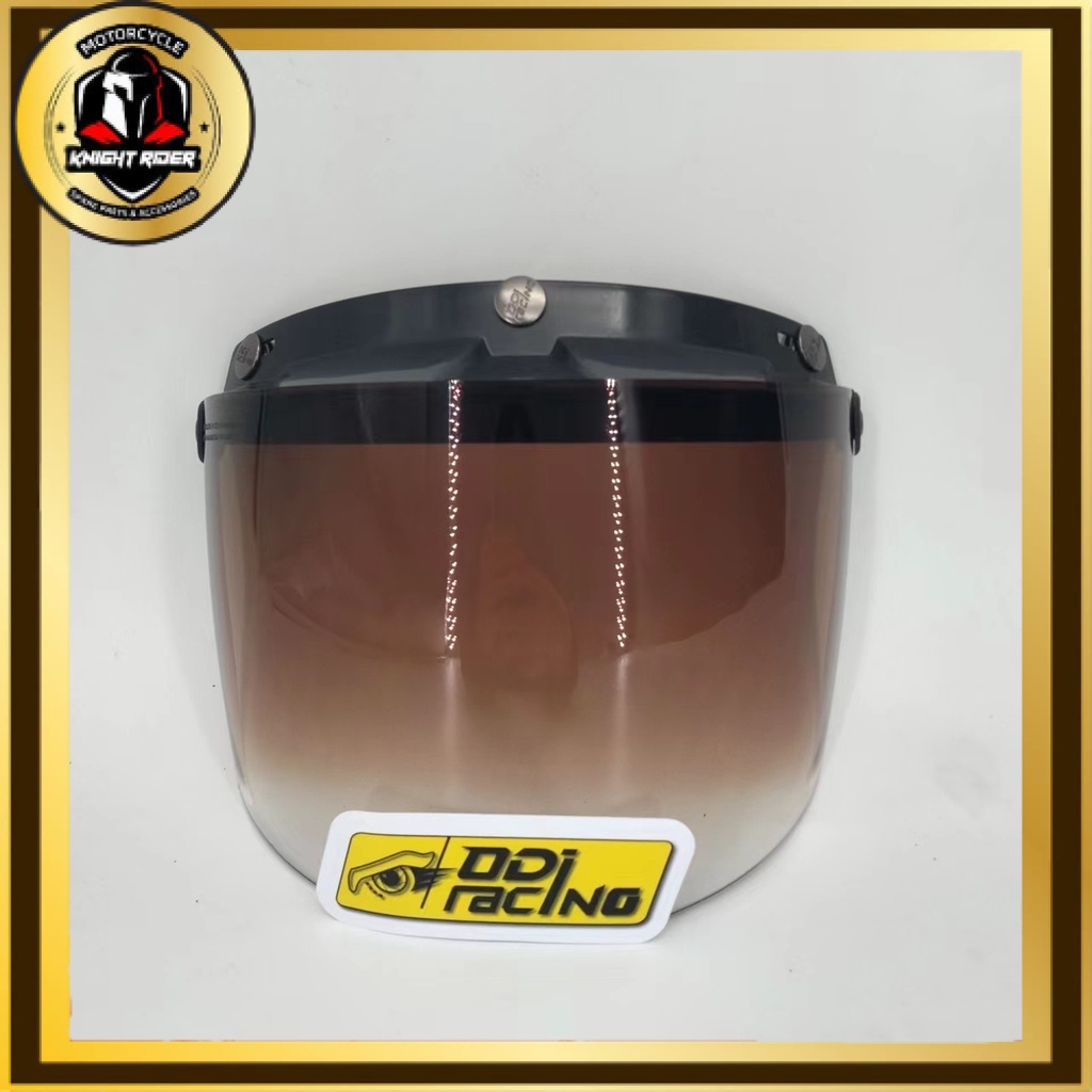 ODI RACING VISOR 2 TONE TINTED 2 TONE BLUE BLACK TINTED HELMET VISOR 3