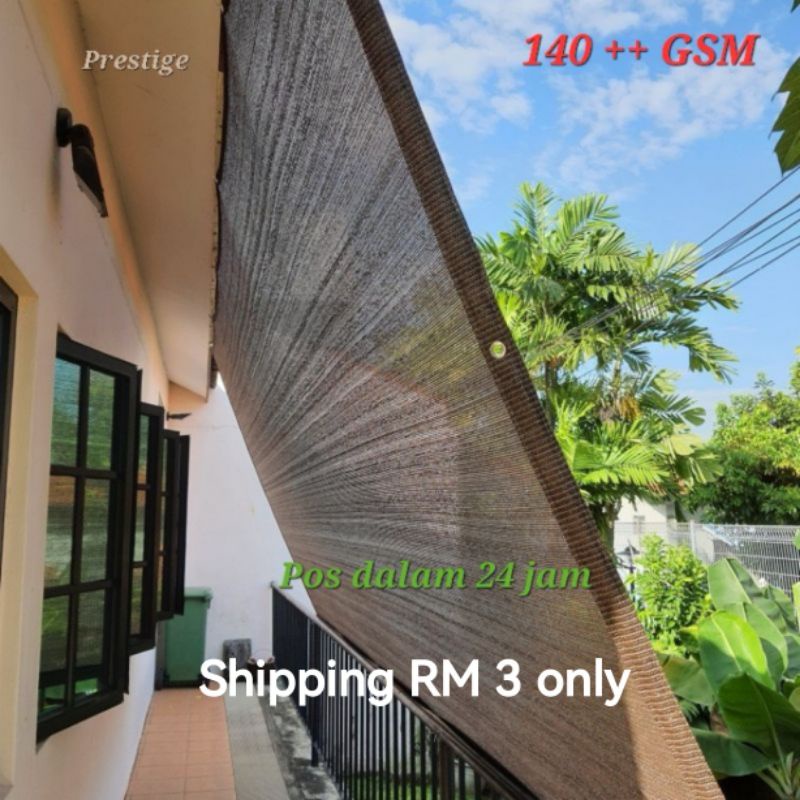 140gsm Anti UV Shade Fence Sun Shade Mesh Balcony Shade Net Privacy Screen Balcony Backyard Deck Patio Fence Jaring