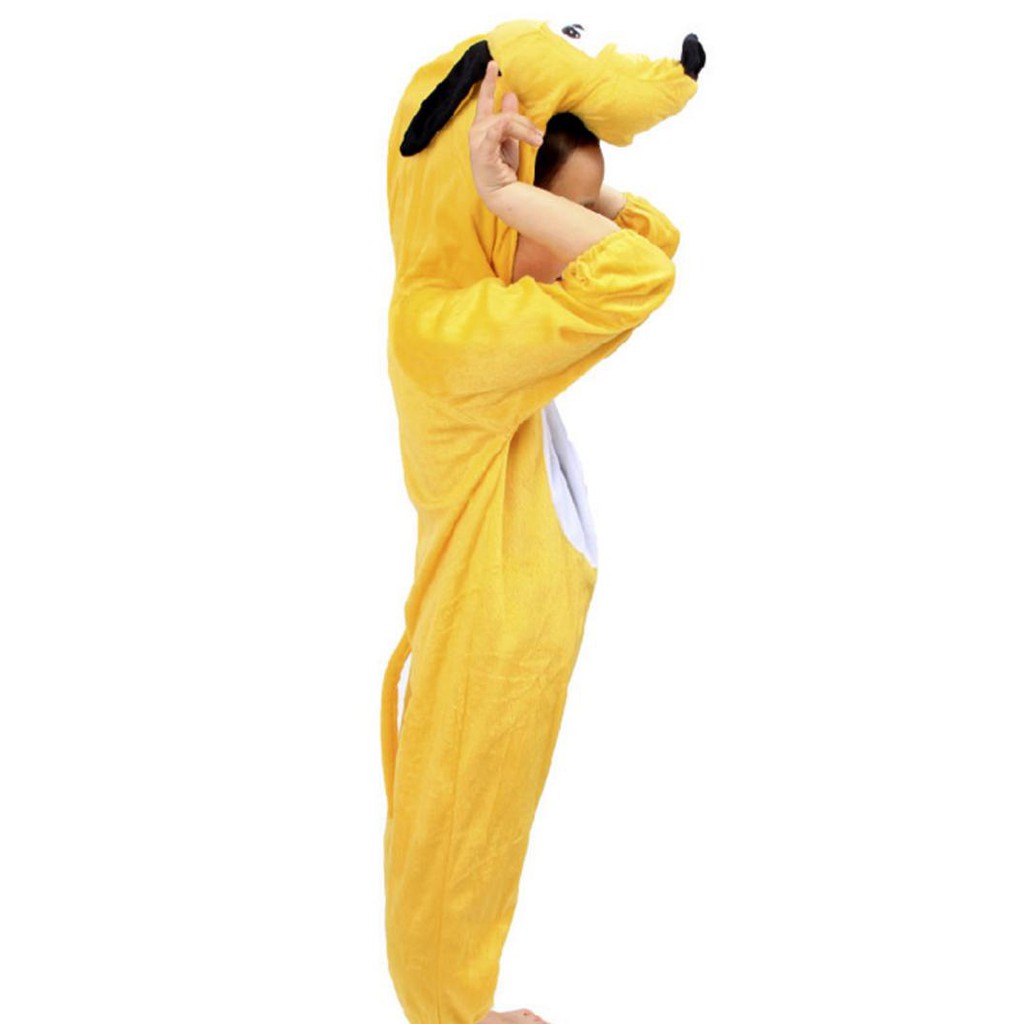 Yellow Dog Pluto Cosplay Kids Animal Outfit Costume