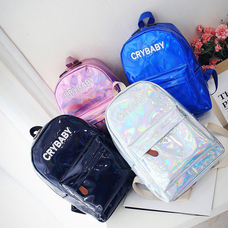 holographic school backpack