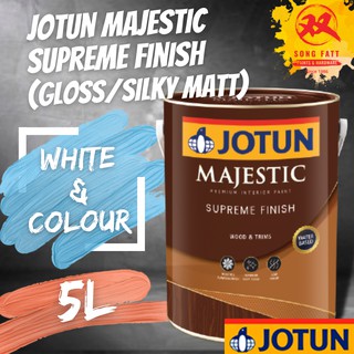 Jotun Majestic Supreme Finish (Gloss/Silky Matt) 5L (WHITE/COLOUR ...