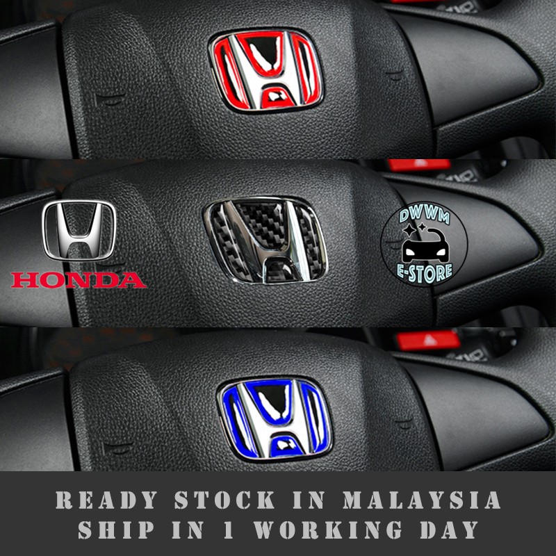 HONDA TYPE-R Steering Logo Emblem Sticker Decals for HRV BRV CRV JAZZ