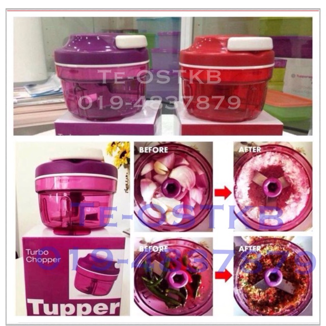 Tupperware Turbo Chopper Red