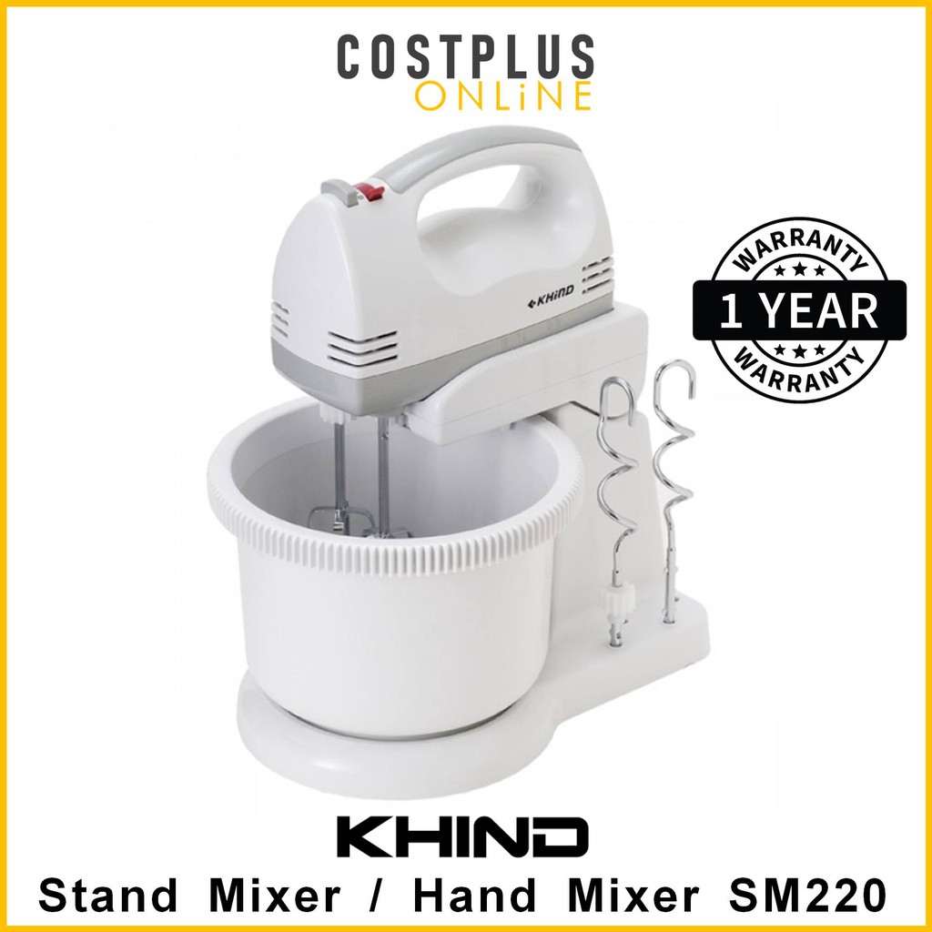 j/x KHIND SM220 Stand Mixer Hand Mixer 2L with 5 Speed Shopee Malaysia