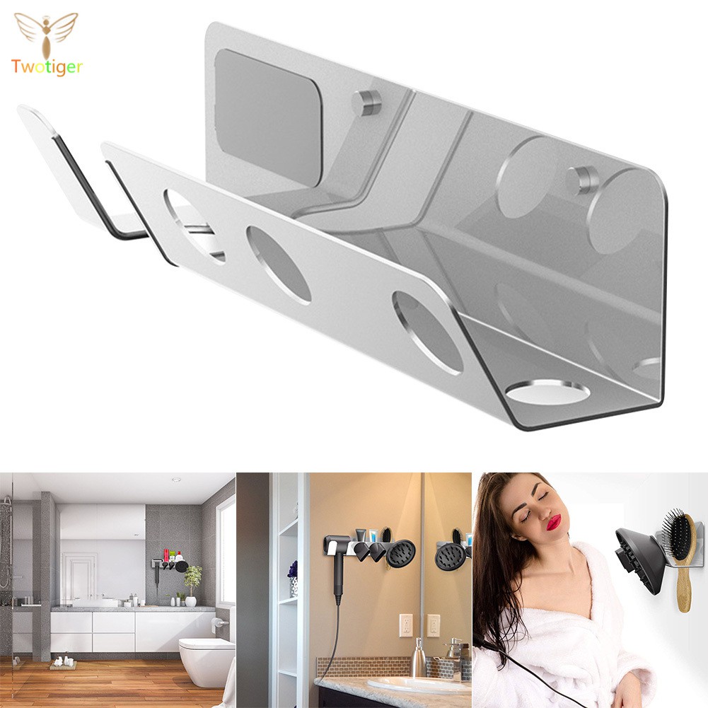 Hair Dryer Wall Mount Holder Aluminum Alloy Bracket Holder For Dyson Supersonic Hair Dryer