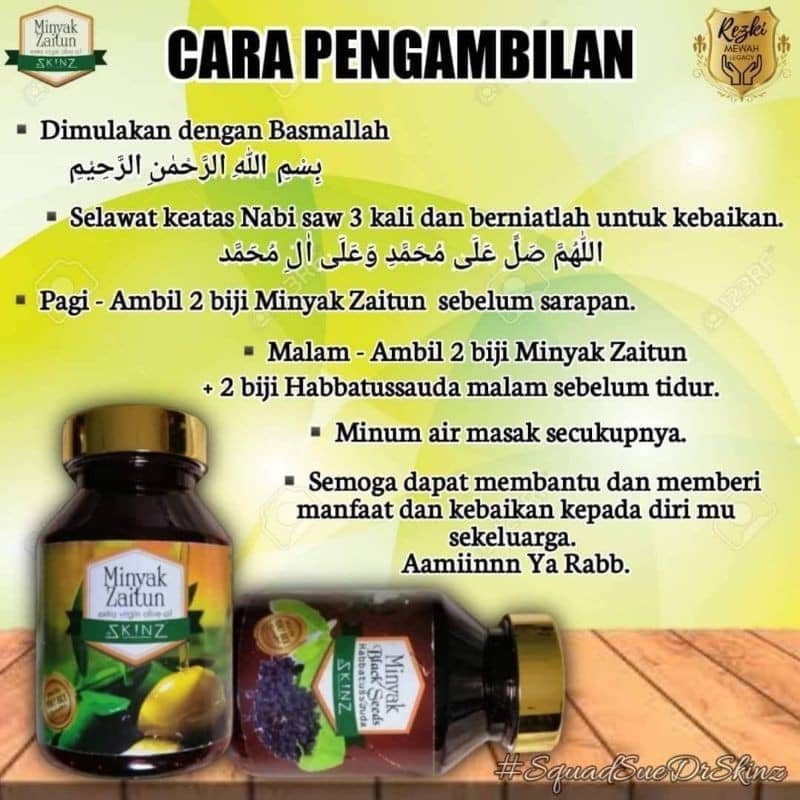 Dr Skinz Minyak Habbatussauda Minyak Zaitun Shopee Malaysia